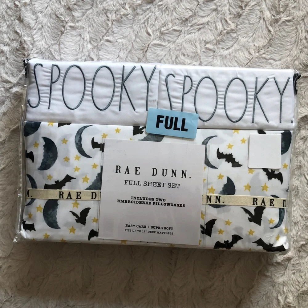 Rae Dunn SPOOKY Halloween Full Sheet Set